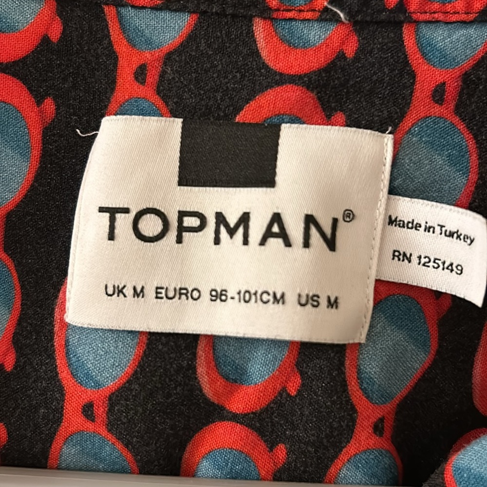 Topman Sunglasses Pattern Button Down - Picture 4 of 9